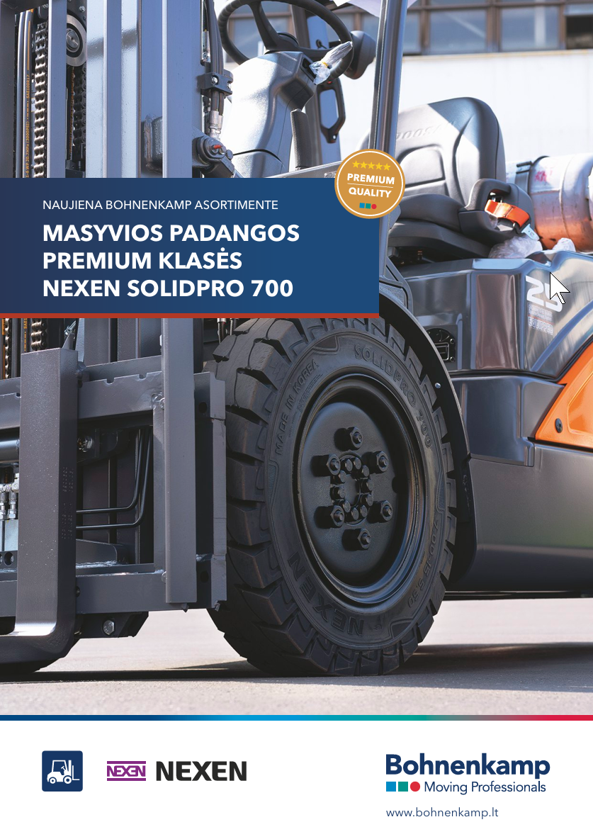 Masyvios padangos premium klasės NEXEN SOLIDPRO 700
