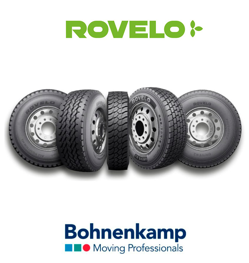 „Bohnenkamp“ pradeda naujo sunkvežimių padangų prekių ženklo „Rovelo“ pardavimus visoje Europoje.
