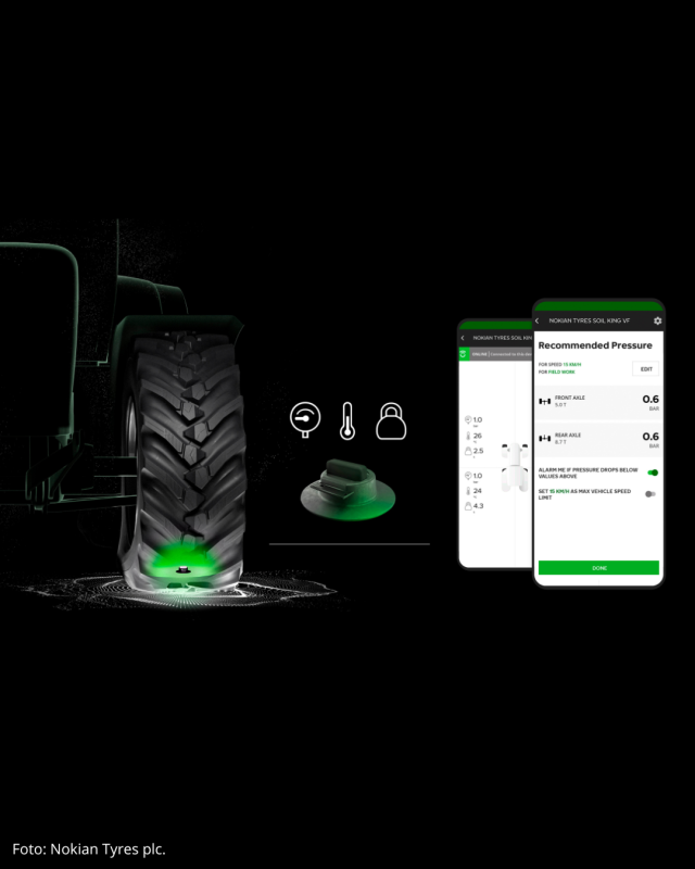 Nokian Tyres naujiena: pažangiosios padangos Intuitu 2.0 su apkrovos kontrolės sistema.