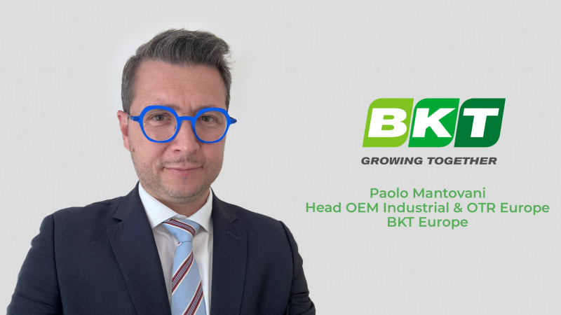 BKT skiria Paolo Mantovani OEM pramoninių ir OTR padangų padalinio vadovu Europoje