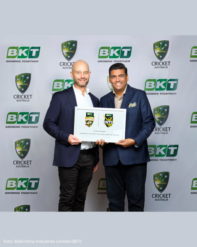 BKT tapo Australijos ir Indijos serijos pagrindiniu partneriu