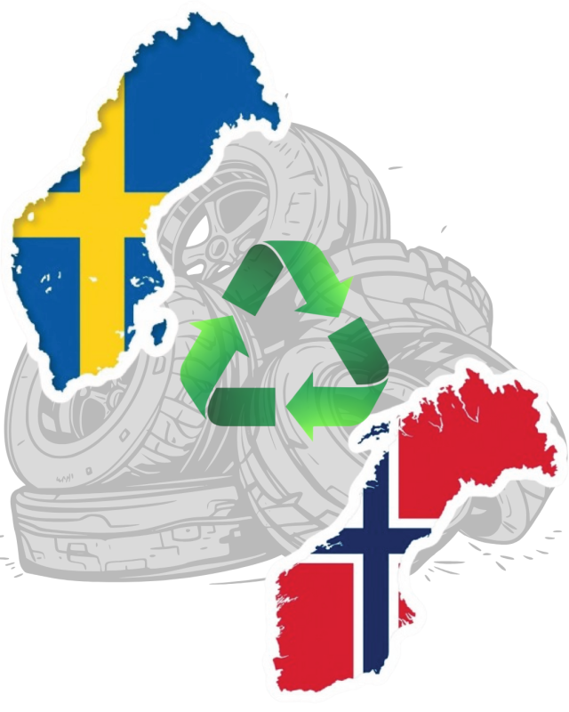 Švedija ir Norvegija kuria bendrą įmonę padangų perdirbimo plėtrai.